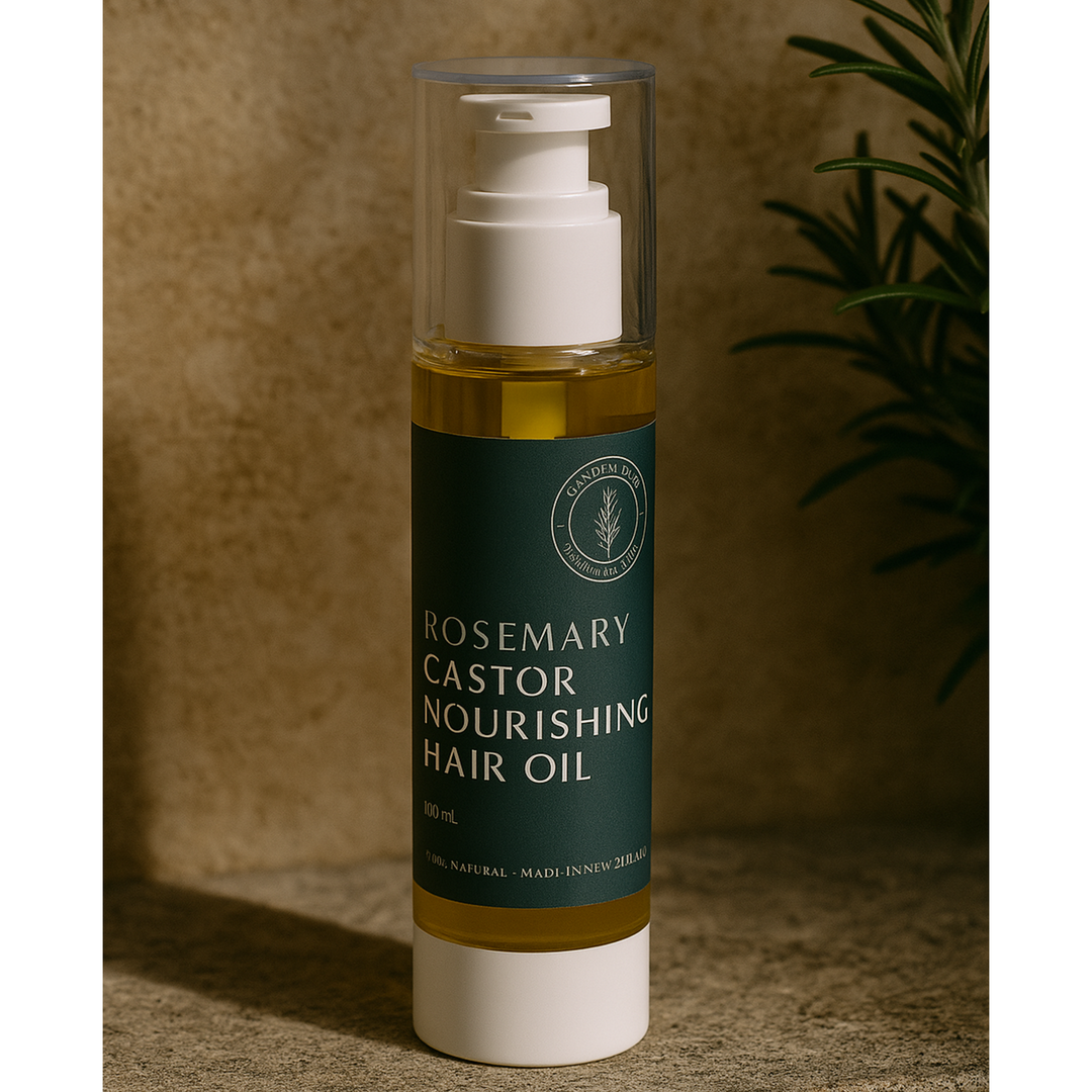 Rosemary and Castor Oil for Hair and Scalp Health - 100ml - NZ Made
