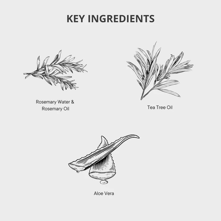 Rosemary Hair Tonic – Natural Scalp Rejuvenation – 100ml – Made in NZ